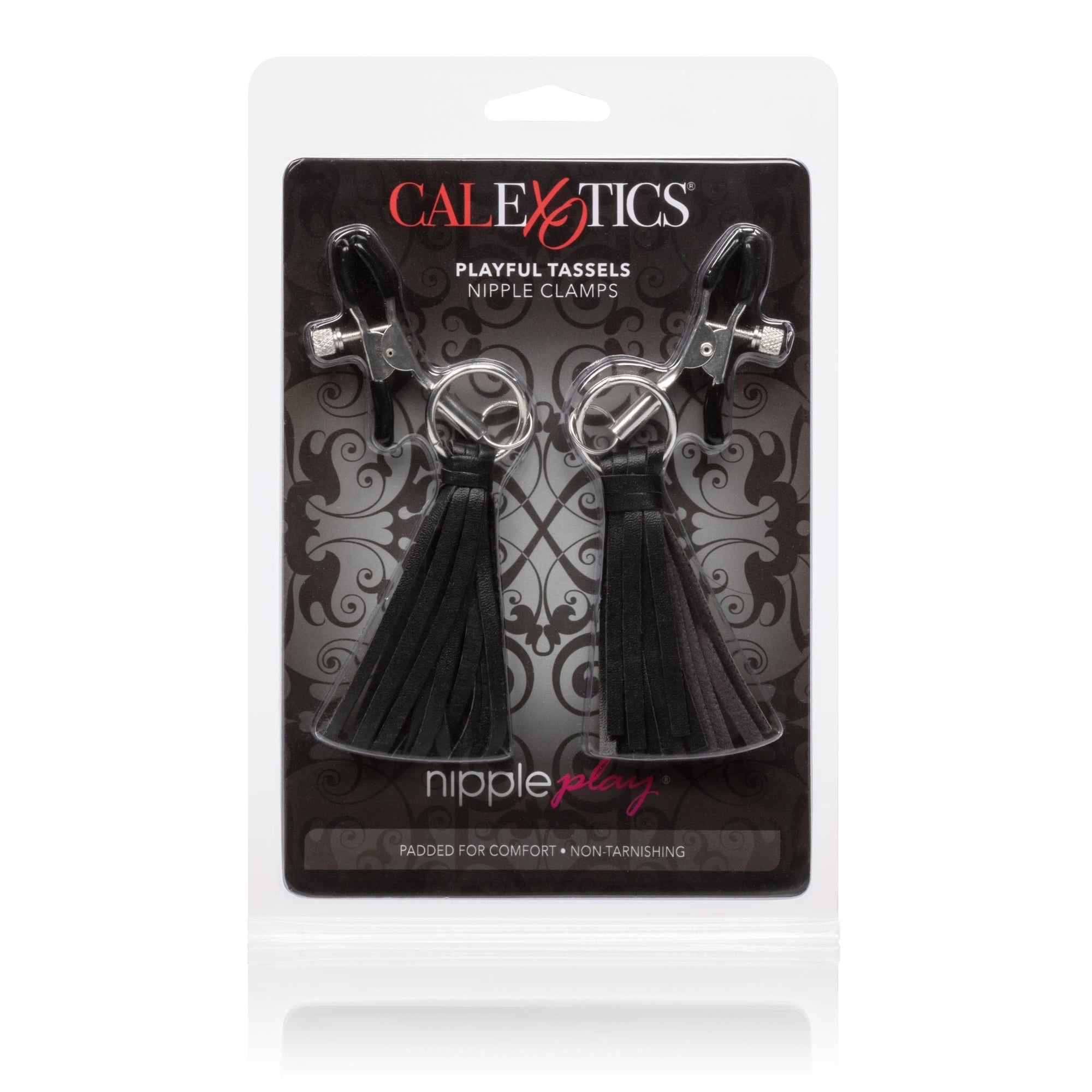 calexotics   nipple play playful tassels nipple clamps black