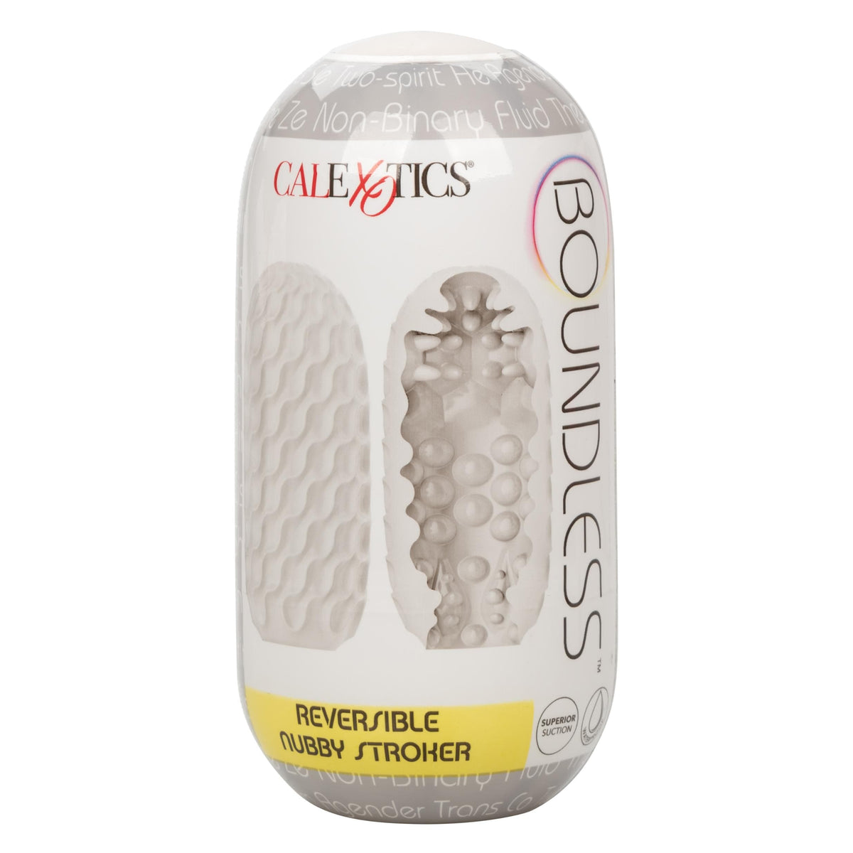 boundless reversible nubby stroker clear