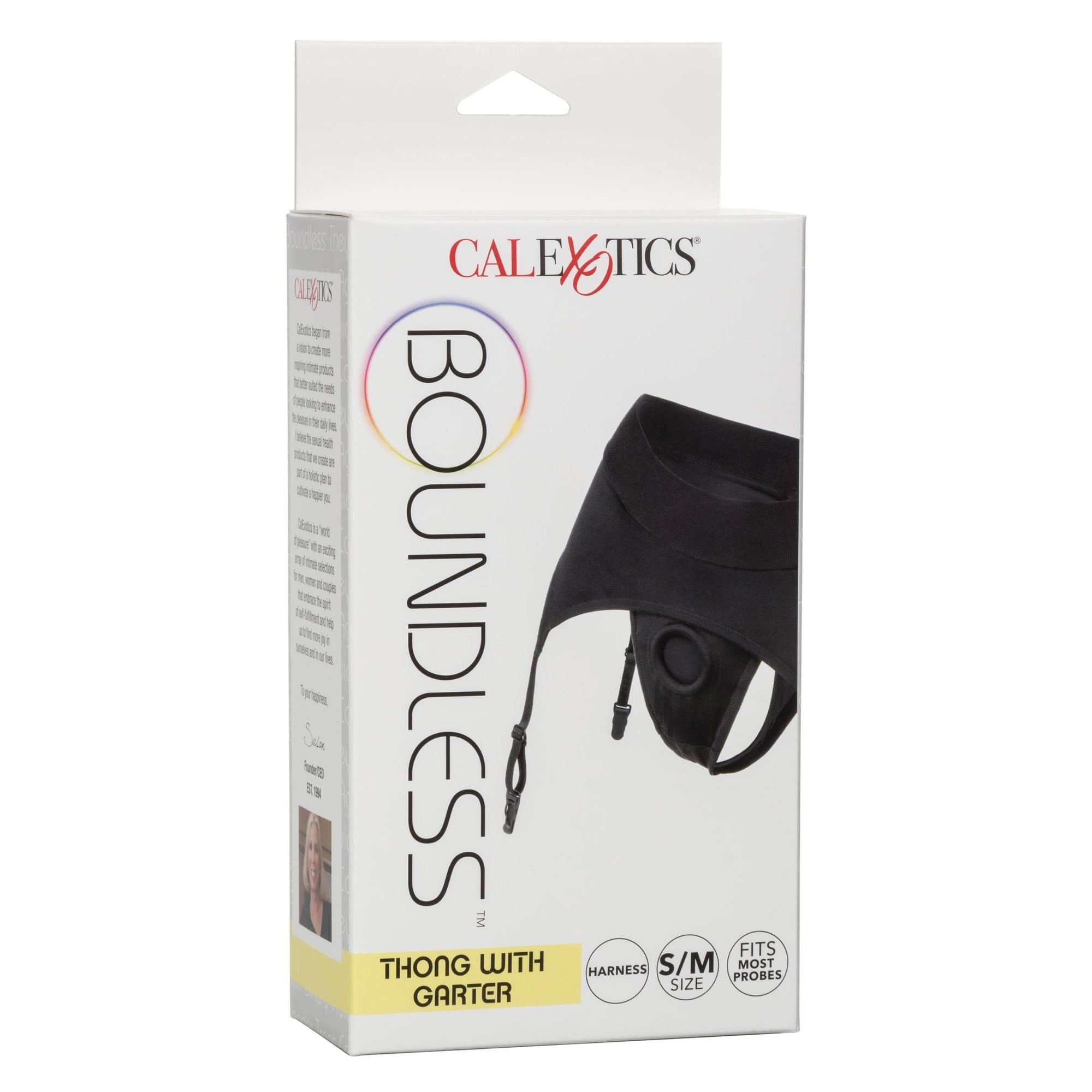 Boundless Thong With Garter - S-m - Black Default Title