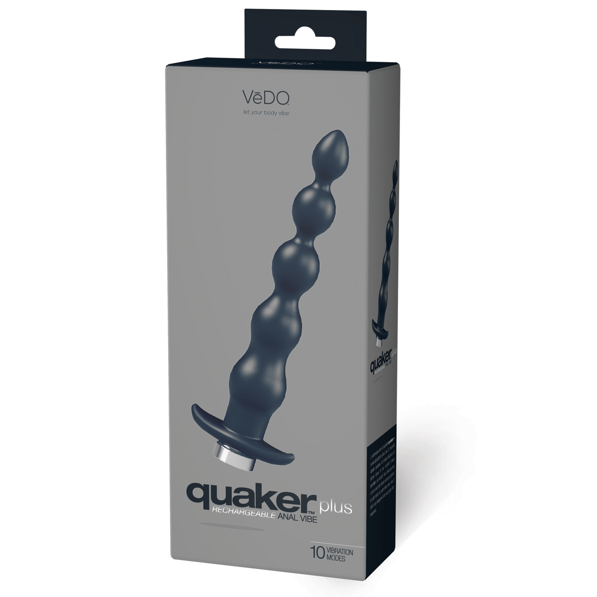 Quaker Plus Rechargeable Anal Vibe - Just Black Default Title