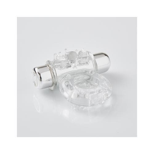 Sensuelle 7 Function Rechargeable Bullet Ring - Clear