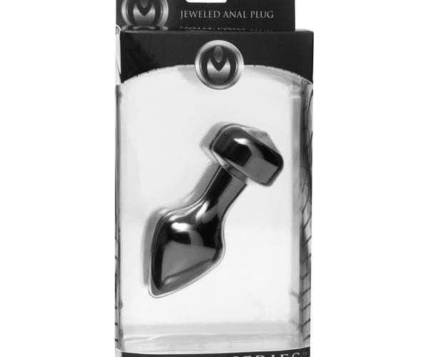 Master Series Spade Petite Jewel Aluminum Anal Plug - Crystal