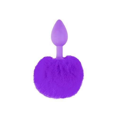 Neon Bunny Tail - Purple